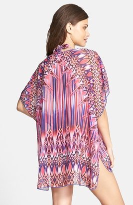 Becca 'Cathedral' Kimono Sleeve Chiffon Cover-Up
