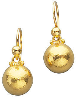 Gurhan Amulet 24K Yellow Gold Dome Drop Earrings