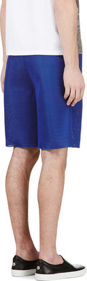 Calvin Klein Collection SSENSE Exclusive - Cobalt Blue Mesh Shorts