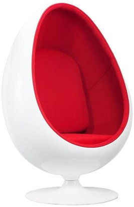 ZUO LOL Red Lounge Fabric Chair