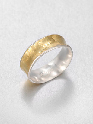 Gurhan 24K Yellow Gold and Sterling Silver Ring