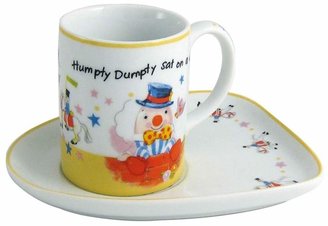 Aynsley China Humpty Dumpty Milk Cup and Biscuit Tray