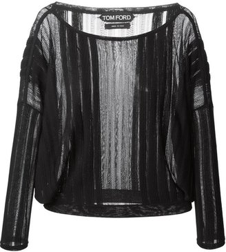Tom Ford sheer pleated sweater