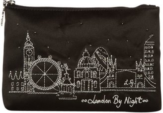 Lulu Guinness Top zips london by night cosmetic purse
