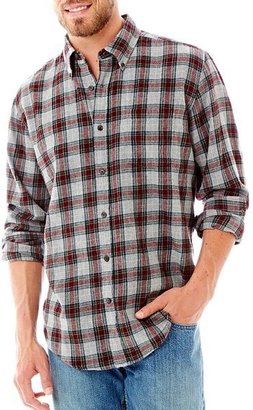 JCPenney St. John's Bay Long-Sleeve Plaid Flannel Shirt
