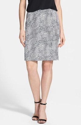 Halogen Print Pencil Skirt (Regular & Petite)