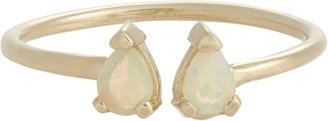 Loren Stewart Women's Opal & Gold Cuff Ring-Colorless