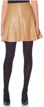 The Limited Faux Leather Skater Skirt