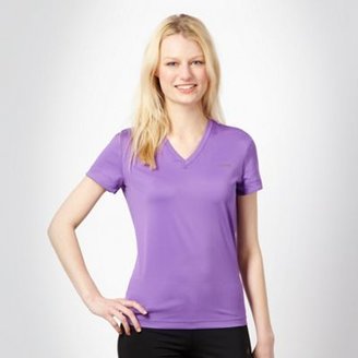 Reebok Purple slim fitting sports t-shirt