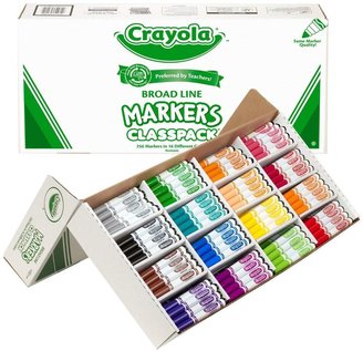 Crayola 256ct Marker Classpack, 16 colors,Broadline
