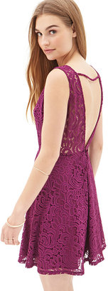 Forever 21 Floral Lace A-Line Dress