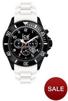 Ice Watch Ice-Watch Mens Chronograph White Big Silicone Watch