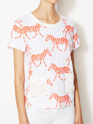 Orla Kiely Zebra Crossing Print Cotton T-Shirt