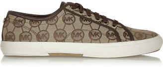 MICHAEL Michael Kors Boerum embroidered canvas sneakers