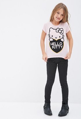 FOREVER 21 girls Girls Metallic Hello Kitty Graphic Tee (Kids)