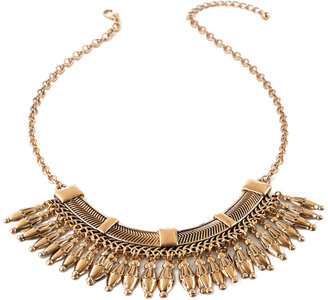 Forever 21 Feather Bib Necklace
