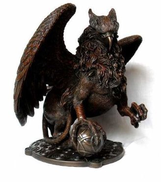 Private Label Large Celtic * Bronze * Griffin Statue Gryphon