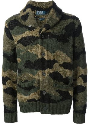 Polo Ralph Lauren camouflage knit cardigan