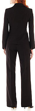 Evan Picone Black Label by Evan-Picone Notch-Collar Pant Suit