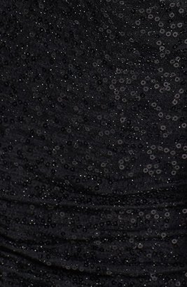 Aidan Mattox Aidan by Ruched Sequin Knit Dress