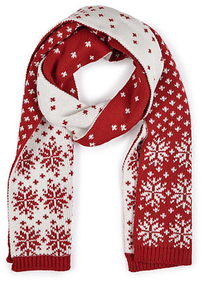 Marks and Spencer M&s Collection Snowflake Knitted Scarf