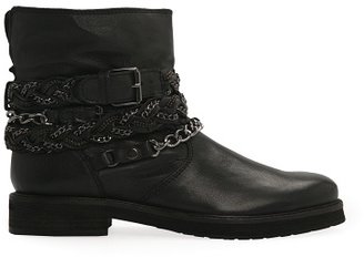 MANGO Outlet Wraparound Strap Leather Ankle Boots