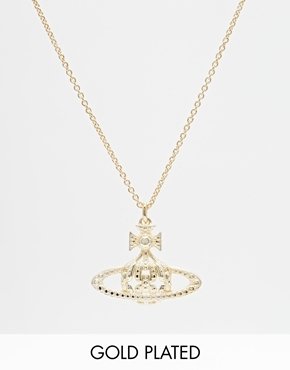 Vivienne Westwood Rhada Bas Relief Pendant Necklace - Gold