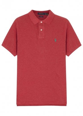 Polo Ralph Lauren Red piqué cotton polo shirt