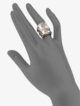 Gucci Sterling Silver Bamboo Ring
