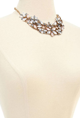 Forever 21 flower statement necklace