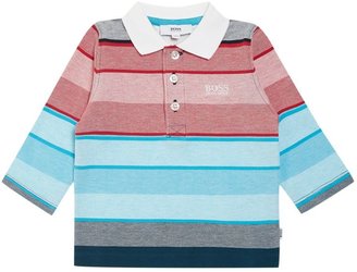 HUGO BOSS Baby boys jersey long sleeve polo shirt