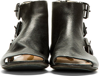 Marsèll Black Multi Buckle Open Sandals