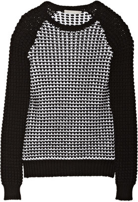 Jason Wu Crochet-knit cotton-blend sweater