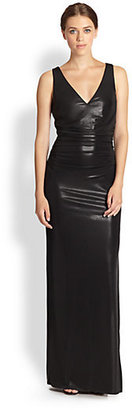 Laundry by Shelli Segal High Gloss Cutout Gown