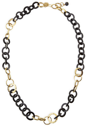 Ashley Pittman Mawani Dark Horn & Bronze Necklace