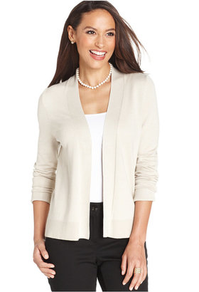 Charter Club Long-Sleeve Solid Open Cardigan