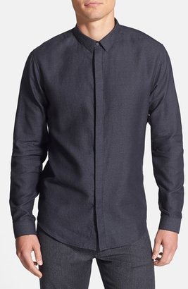 Theory 'Stephan' Slim Fit End-On-End Cotton Sport Shirt