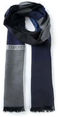 Emporio Armani colour block scarf