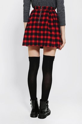 Urban Outfitters Coincidence & Chance Pleated Plaid Skirt