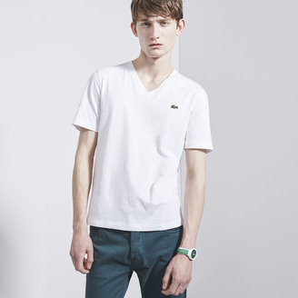 Lacoste Ultra-slim fit V-neck LIVE T-shirt in jersey