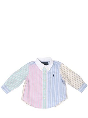 Ralph Lauren Set: Oxford Shirt And Gabardine Shorts