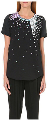 3.1 Phillip Lim Embellished silk and cotton top