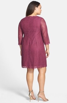 Adrianna Papell Lace Sheath Dress (Plus Size)