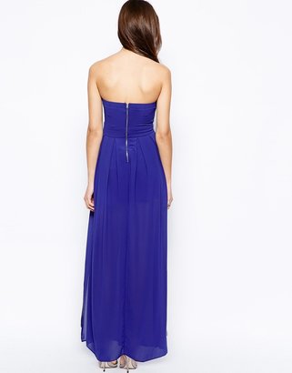 TFNC Maxi Dress With Plunge Bustier