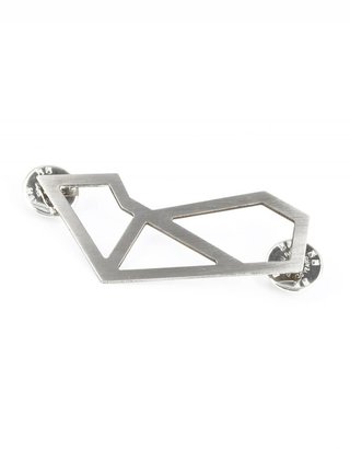 Carnet de Mode DV Jewellery Brooch - METRIQ 1 - Stainless Steel