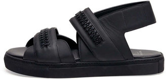Givenchy Leather Zip-Detail Skate Sandal