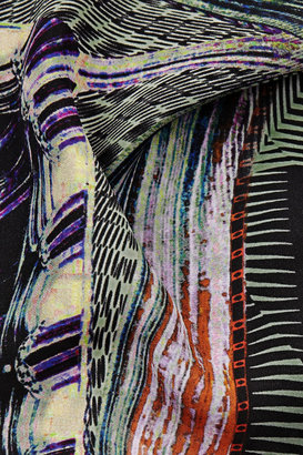 Etro Printed silk-georgette scarf