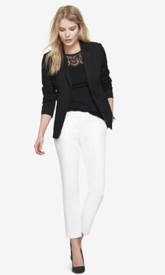Express Twill Cropped Editor Pant