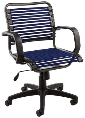 Container Store Flat Bungee Office Chair w/ Arms Navy