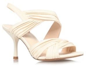 Nine West Nude 'Beaulah22' mid heel sandals